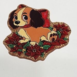 Acrylic Flatback Lady Dog  Clip Keychain Bag Clip Crafts Junk Journal DIY‎